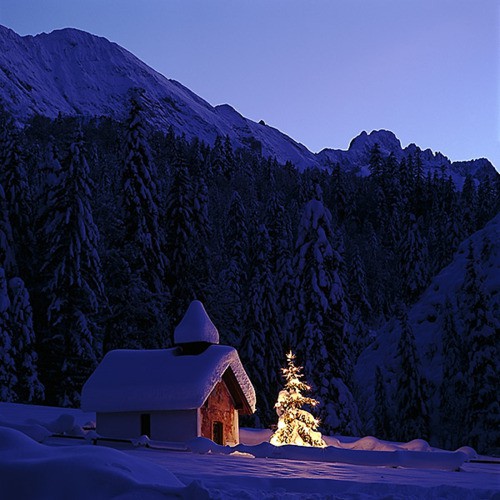 Christmas in the Bavarian Alps, Germany