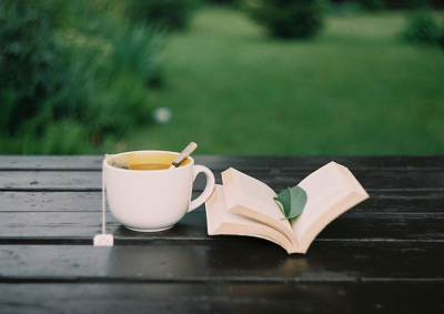Herbal tea and a good book