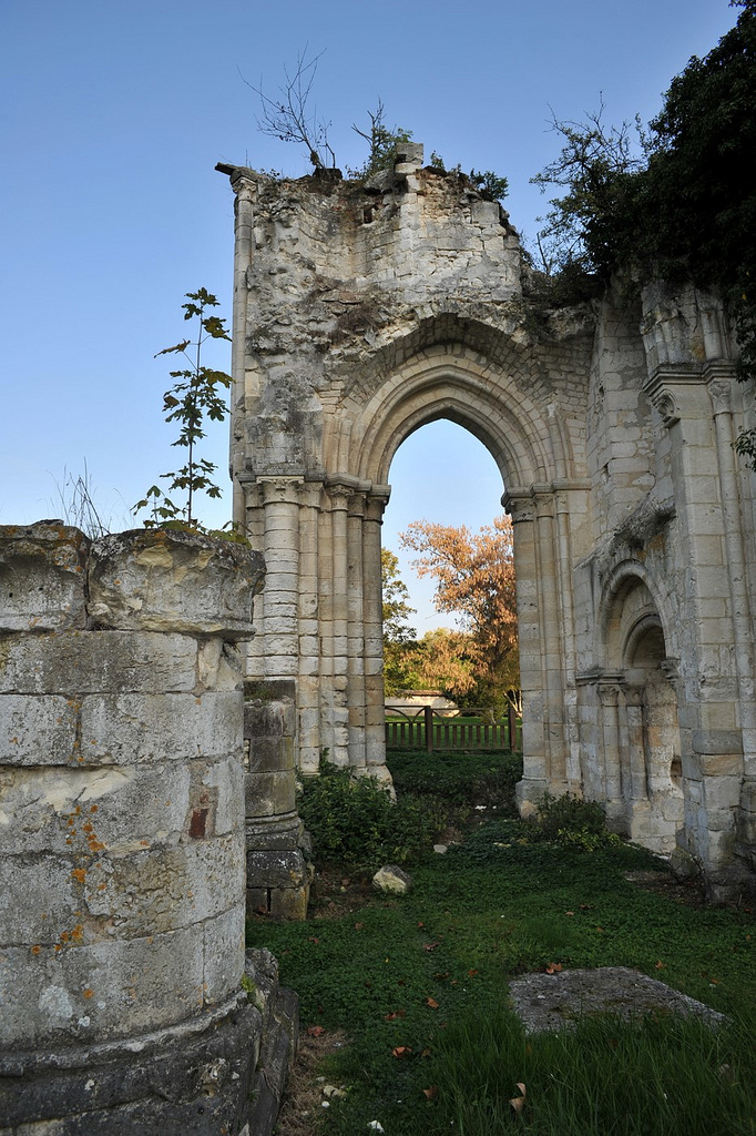 Noë abbey ruins, Bonneville-sur-Iton, Normandy, France