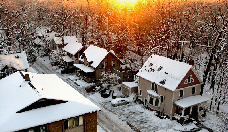Winter in Ann Arbor, Michigan