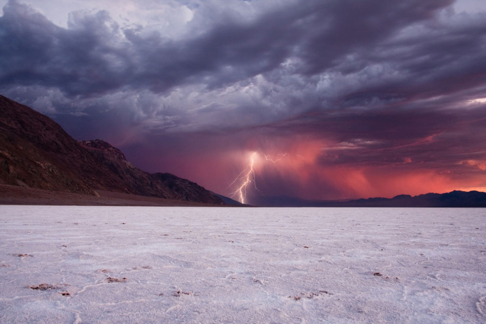 Storm in the Death Valley, California, USA