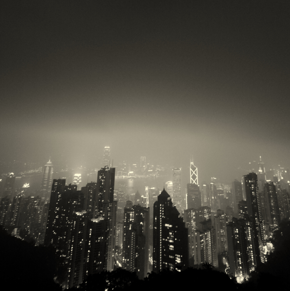 Hong Kong. A strange perspective of Gotham City