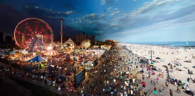 Coney Island by day and night, New York