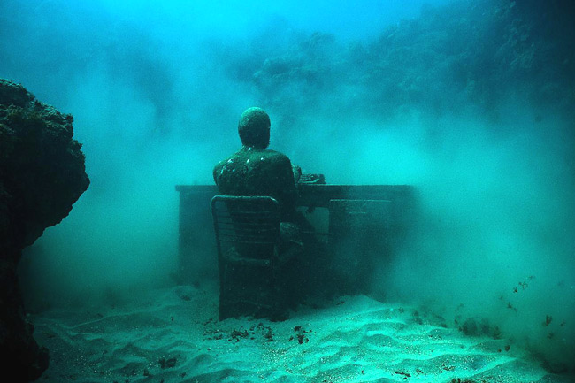 Lost Correspondent, Cancun Underwater Museum, Mexico