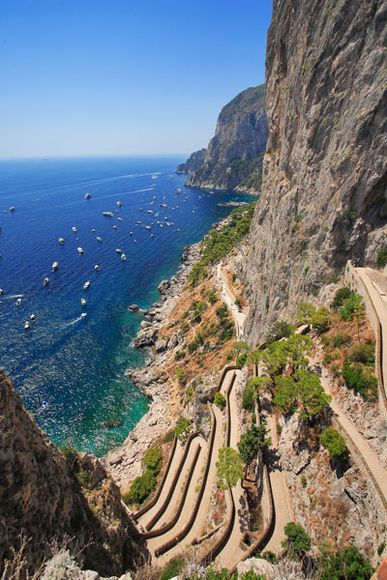 Cliff Side Trail, Isle of Capri, Italy