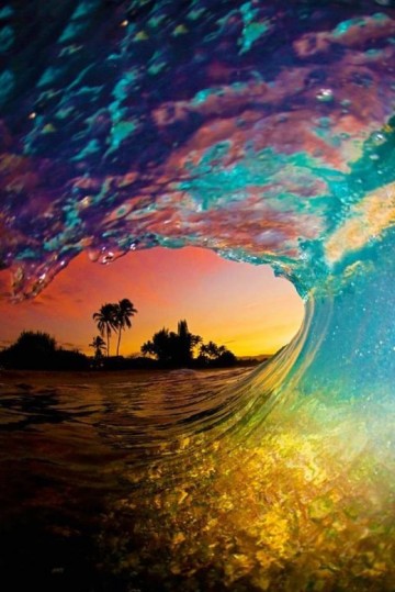 Sunset wave