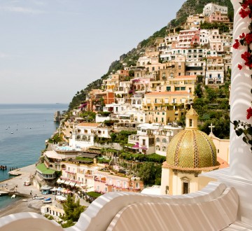 Wonderful morning view at Le Sirenuse Hotel