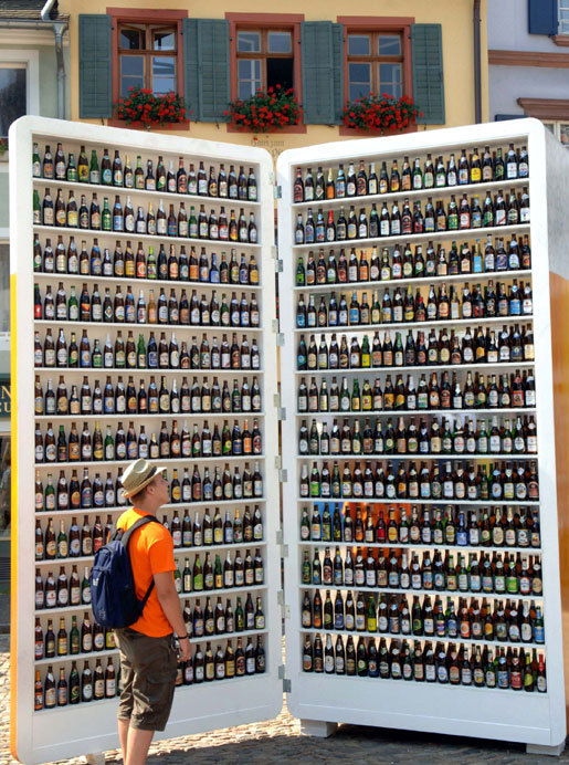 Giant beer fridge, Canada