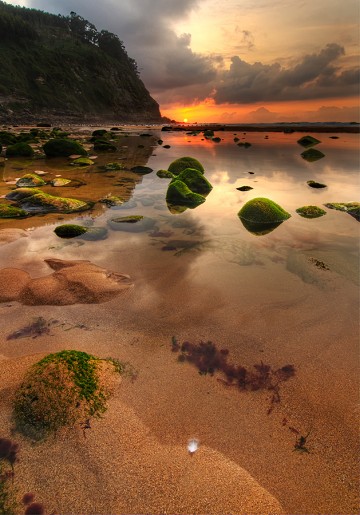 Playa Espana in Quintes, Asturias, Spain