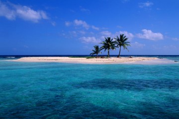 Coral sand island, Belize