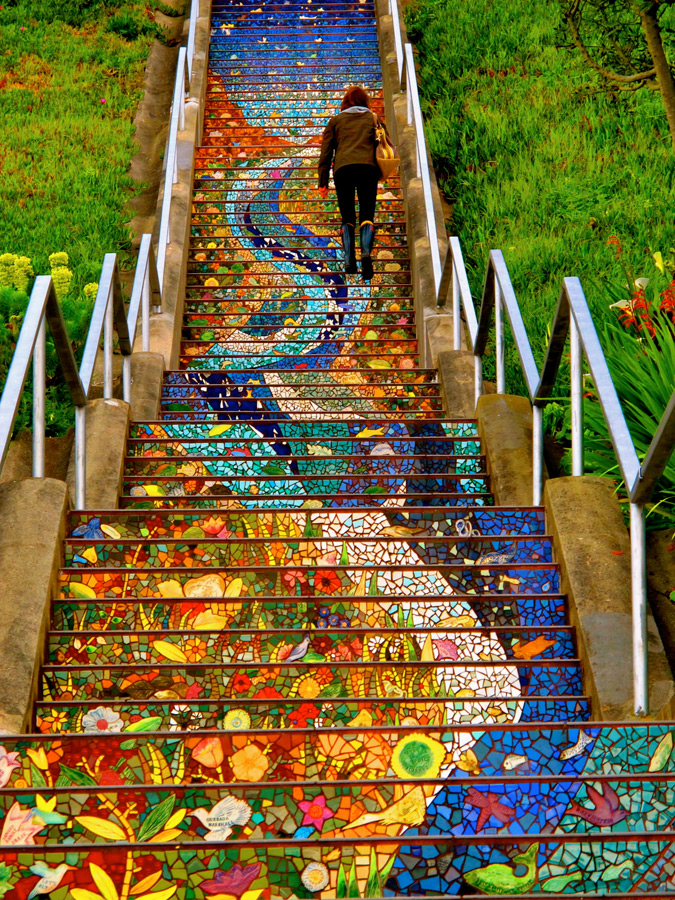 The Secret Mosaic Staircase, San Francisco