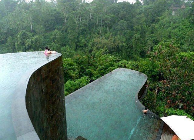Jungle pool in Ubud Hanging Gardens Luxury Resorts, Bali