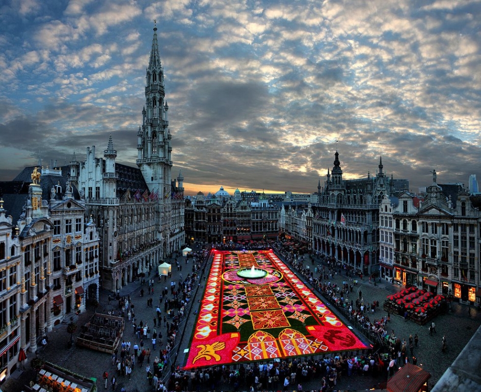 Biggest carpet of flowers in the world, Brussels, Belgium