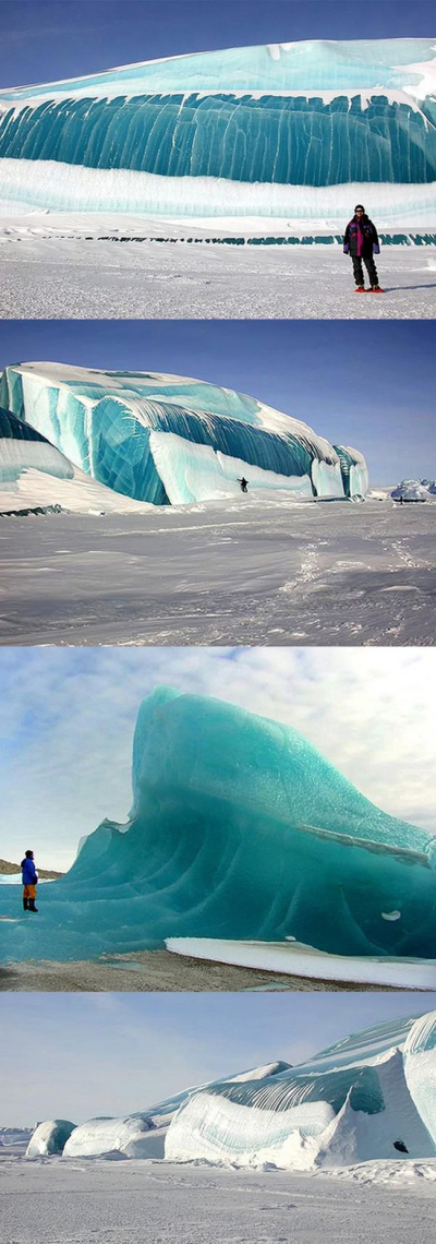 Frozen wave in Antarctica