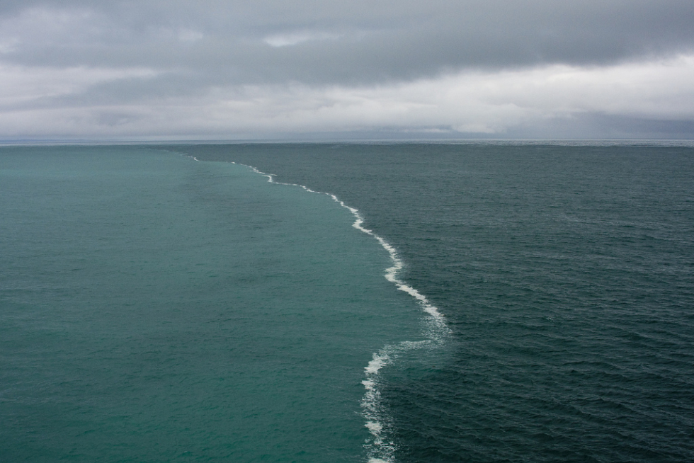 Merging oceans, Alaska