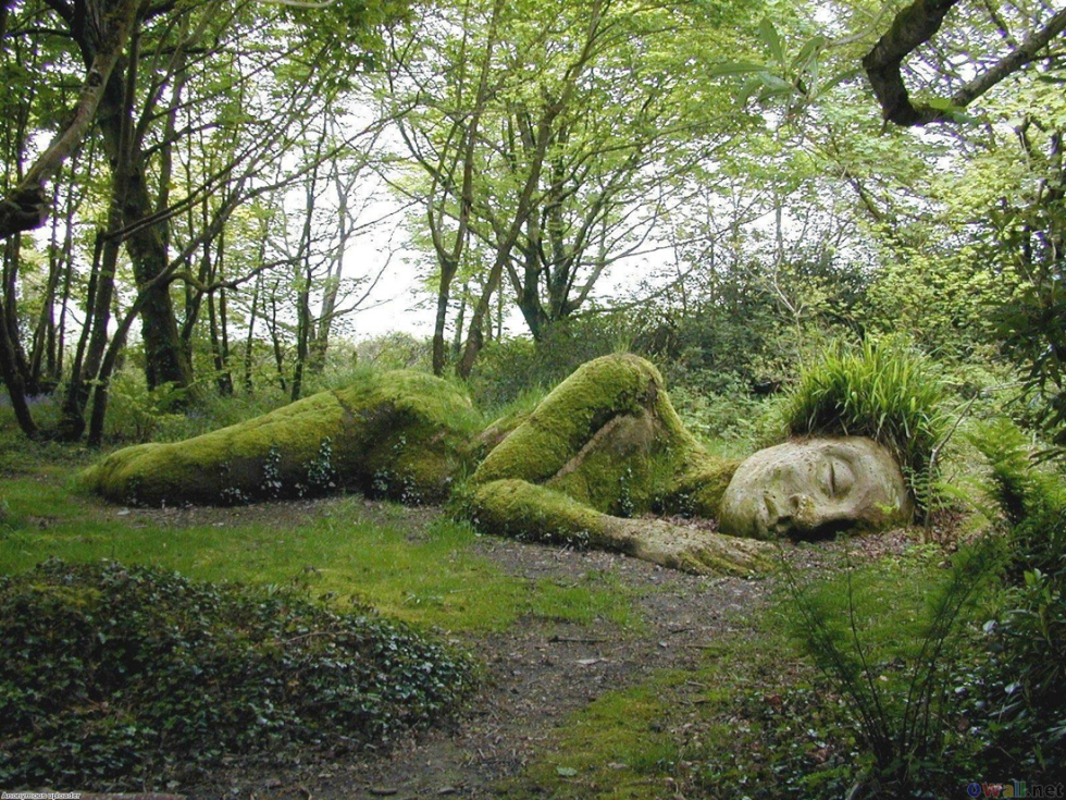 Sleeping Goddess at the Lost Gardens of Heligan, England