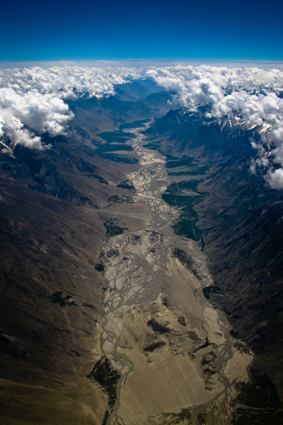 Parting of the clouds in the Himalayas