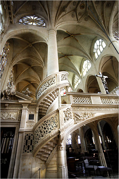 Spiral Staircase, Saint Etienne-du-Mont, Paris