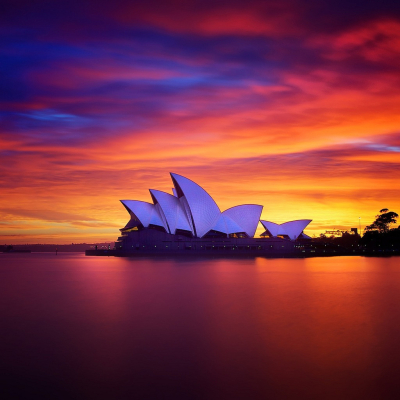 Sunrise over the Sydney Opera, Australia