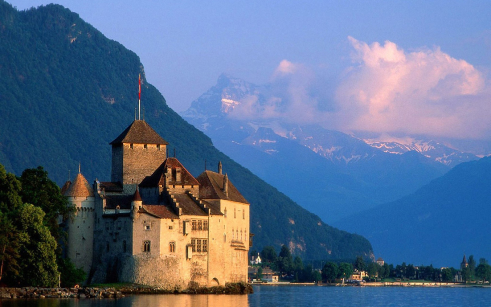 Chateau Chillon, Lake Geneva, Switzerland