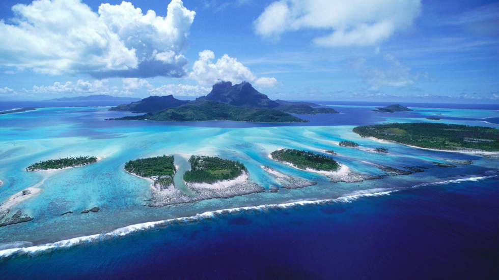 The natural beauty of the Bora Bora Island