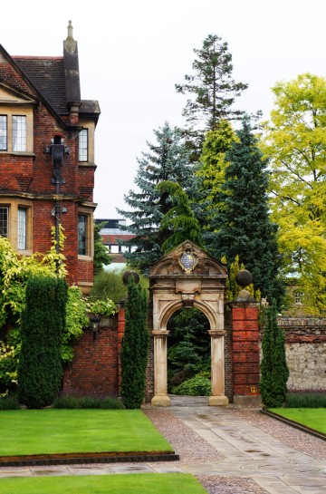 Arch Entry, Pembroke College, Cambridge, England
