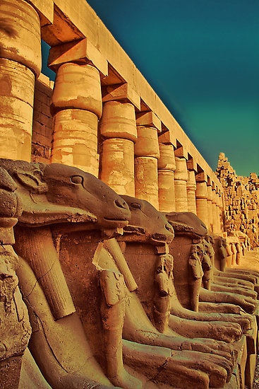 Ram-Headed Sphinxes, Karnak Temple, Luxor, Egypt