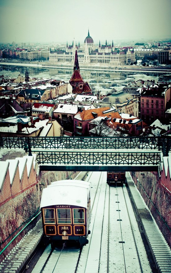 Winter in Budapest, Hungary