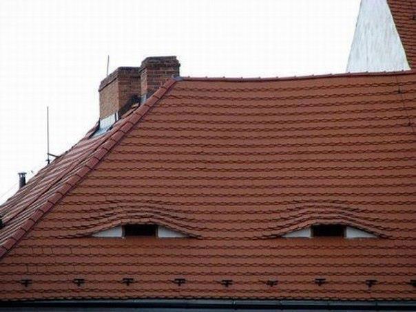 Houses have eyes, Sibiu, Romania