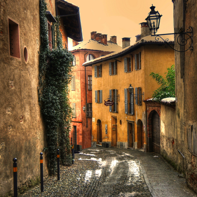 Old town of Saluzzo, Piedmont, Italy