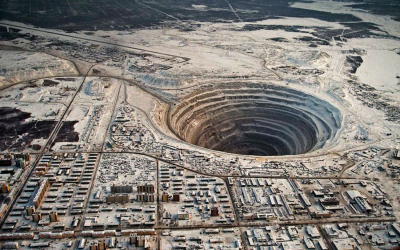 Mirny diamond mine, Siberia, Russia