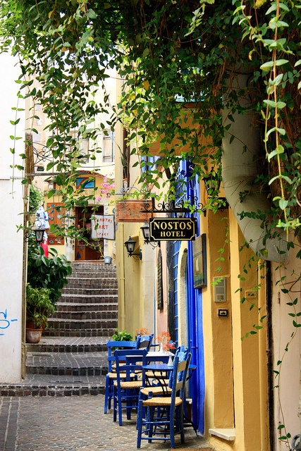 Sidewalk cafe, Hania, Greece