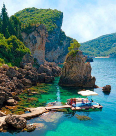 La Grotta Cove, Corfu Island, Greece