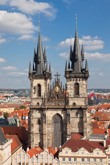 Tyn Church. Prague, Czech Republic.