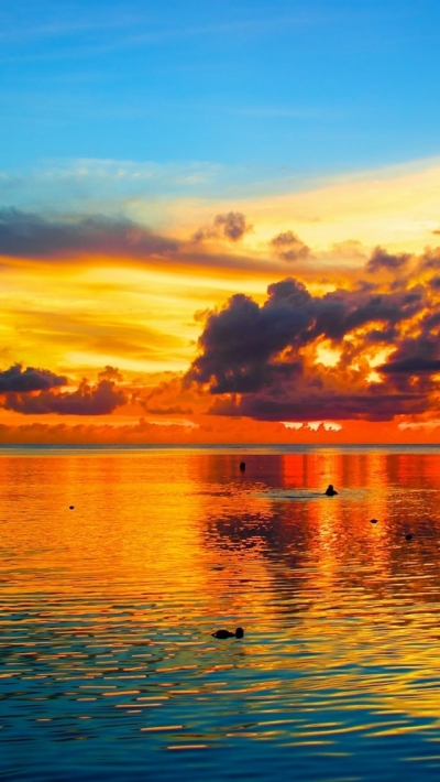 Sunset over Guam, Pacific Ocean