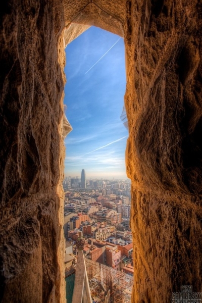 Sagrada Familia view, Barcelona, Spain