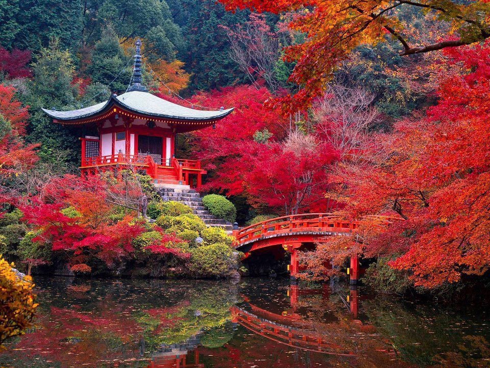 Daigo Ji Temple in Autumn, Kyoto, Japan