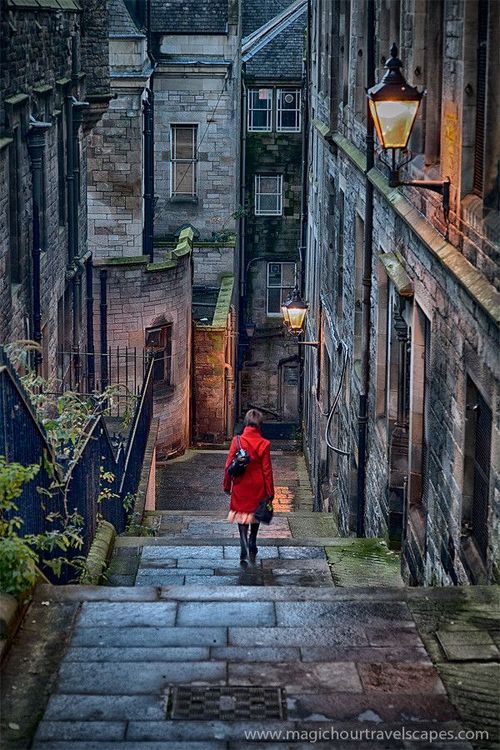 Stairway, Edinburgh, Scotland