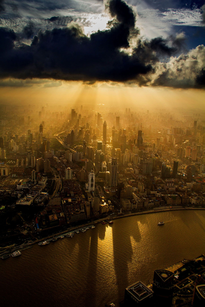 Stunning aerial photography of Shanghai