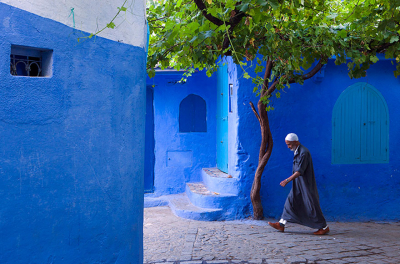 Chefchaouen, Morocco – an old town covered in blue paint