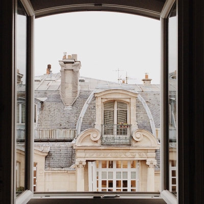 Window view, Paris, France