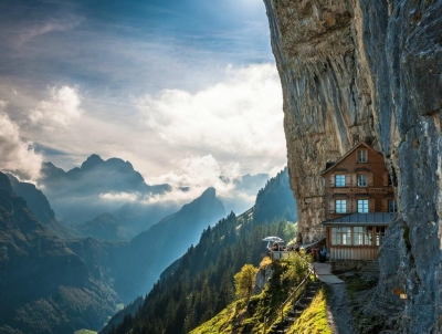 Äscher Cliff, Switzerland