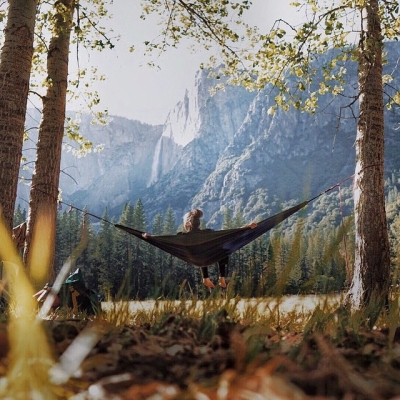 Hammock and mountains