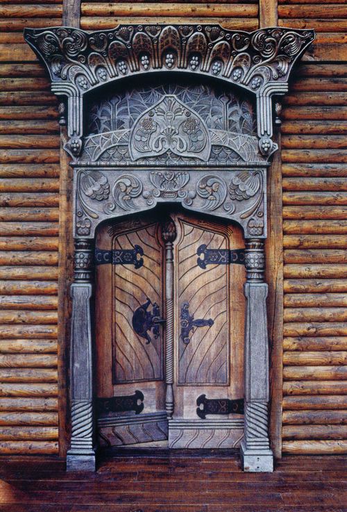 Dacha carved doors, Russia