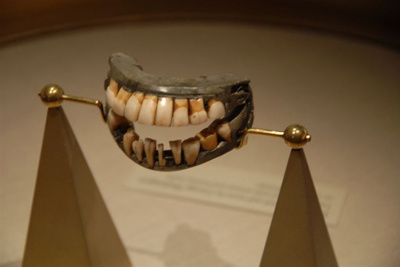 George Washington’s teeth as you can see here