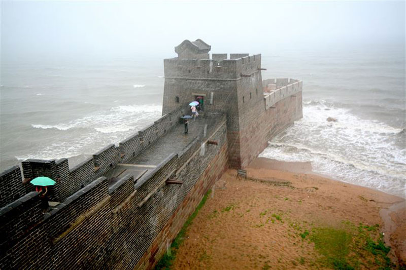 This is where The Great Wall of China ends